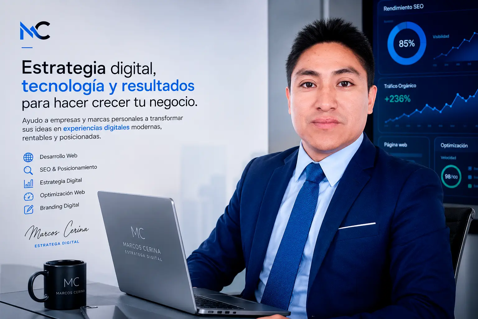 Marcos Cerina especialista en desarrollo web y SEO